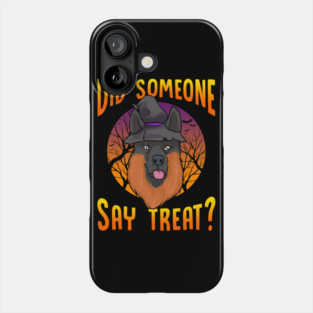 Did Someone Say Treat? German Shepherd Halloween Phone Case