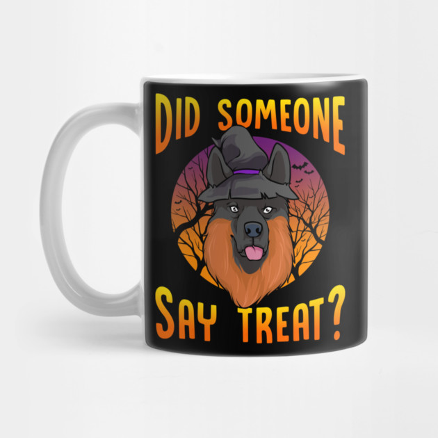 Did Someone Say Treat? German Shepherd Halloween by creative