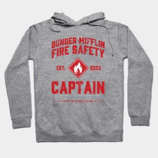 Dunder Mifflin Fire Safety Captain Hoodie