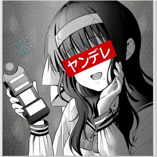 Anime Sad Yandere Girl Waifu Material Manga Onee-san Print