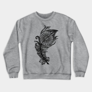 Bird feather Crewneck Sweatshirt