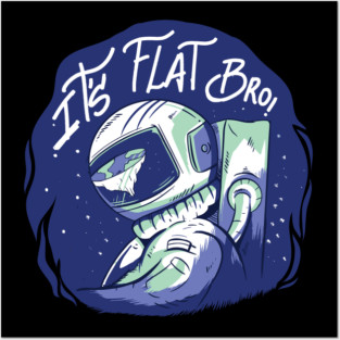Flat earth Posters and Art