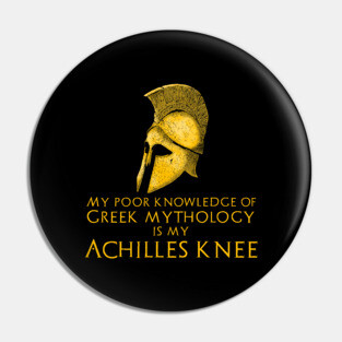 Greek Mythology Trojan War Achilles Knee Pin
