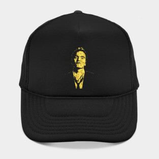 Legendary QUENTIN TARANTINO Abstract Art Style Sketch Portrait Hat