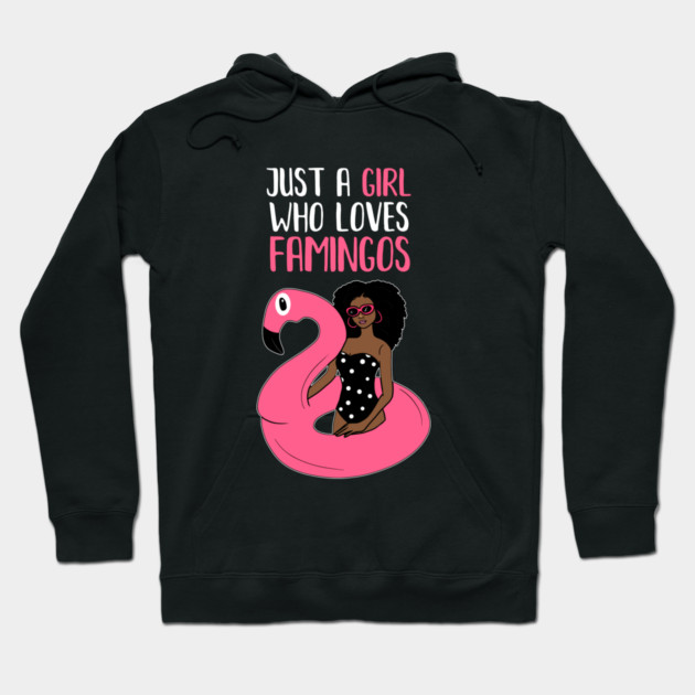 Just a Girl Who Loves Flamingos, Flamingo Lover Hoodie by logiamerch