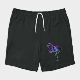 Flamingo with Tropical leaves Pattern, Love Flamingos Shorts