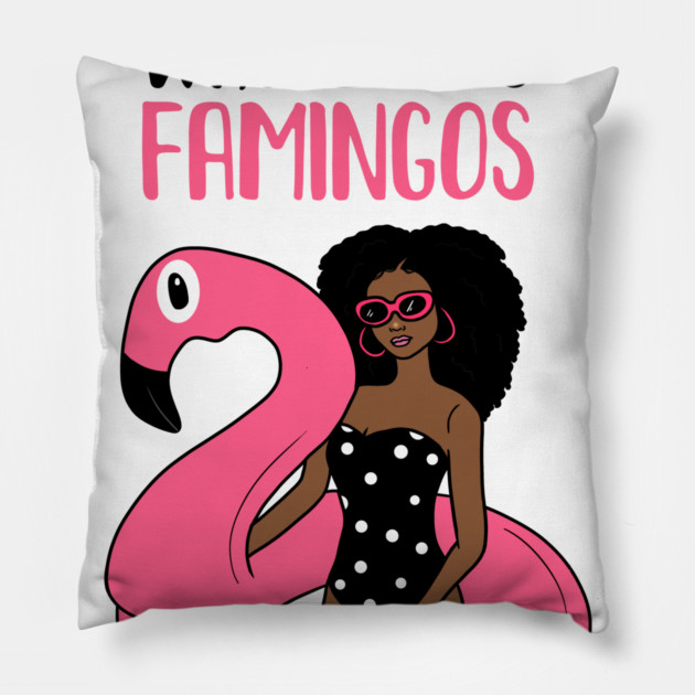 Just a Girl Who Loves Flamingos, Flamingo Lover Pillow by logiamerch