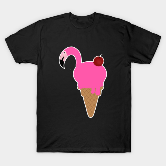Flamingo Lover, Icecream Dripping T-Shirt by logiamerch