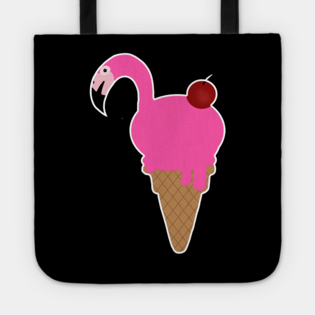 Flamingo Lover, Icecream Dripping Tote by logiamerch