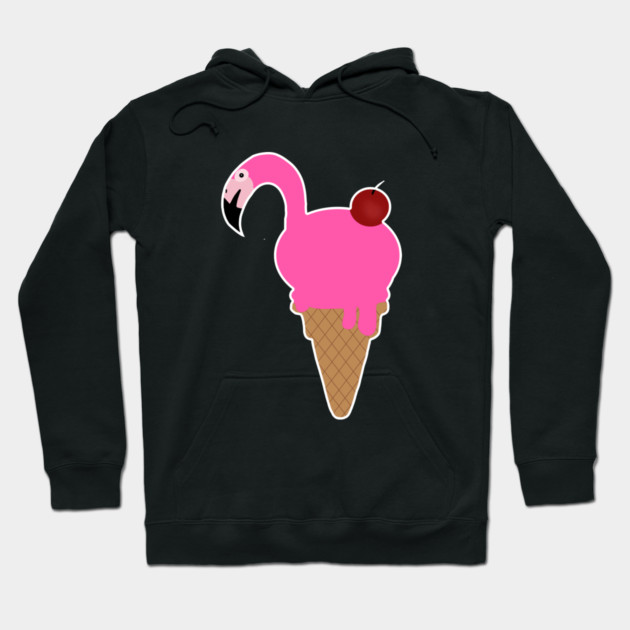 Flamingo Lover, Icecream Dripping Hoodie by logiamerch