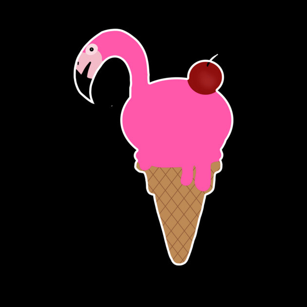Flamingo Lover, Icecream Dripping by logiamerch