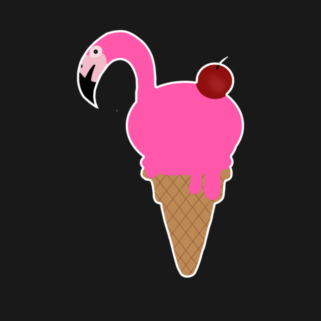 Flamingo Lover, Icecream Dripping by logiamerch