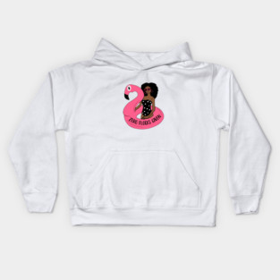 Zero Flocks Flamingo Given, Funny Love Flamingos Kids Hoodie