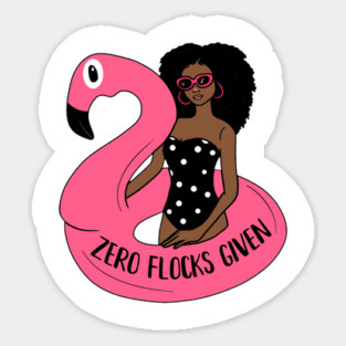 Zero Flocks Flamingo Given, Funny Love Flamingos Magnet
