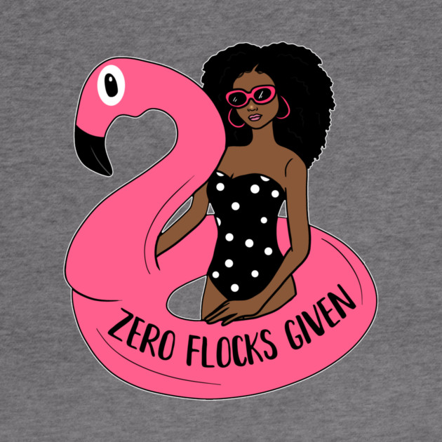 Zero Flocks Flamingo Given, Funny Love Flamingos by logiamerch
