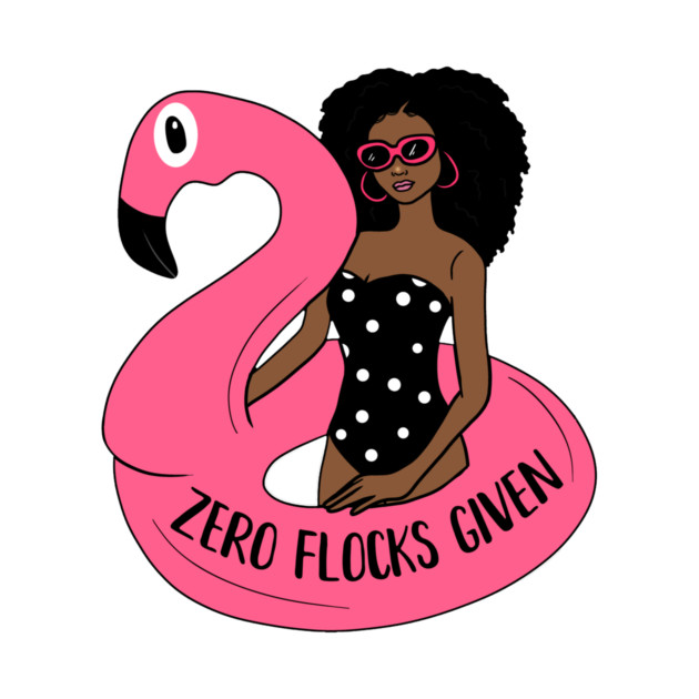 Zero Flocks Flamingo Given, Funny Love Flamingos by logiamerch