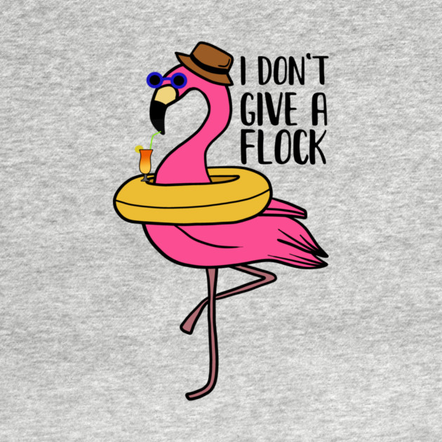 I don't give a Flock, Funny Flamingo Lover Gift by logiamerch