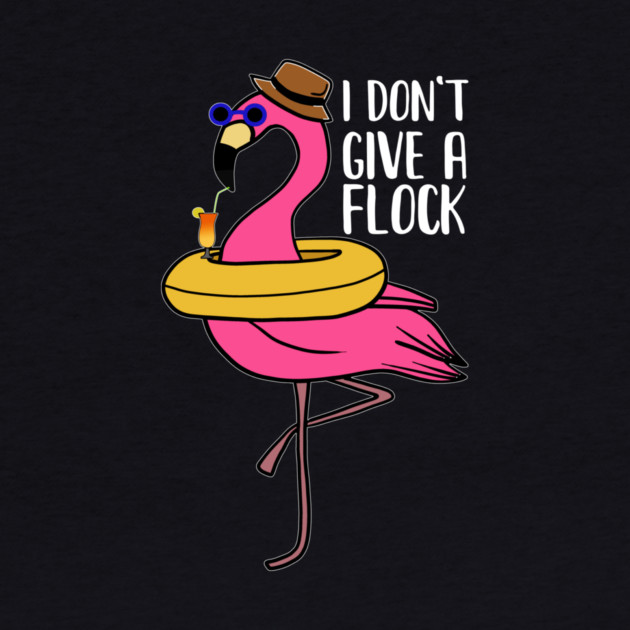 I don't give a Flock, Funny Flamingo Lover Gift by logiamerch
