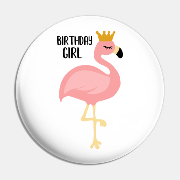 Flamingo, Birthday Girl Gift Princess Pin by logiamerch