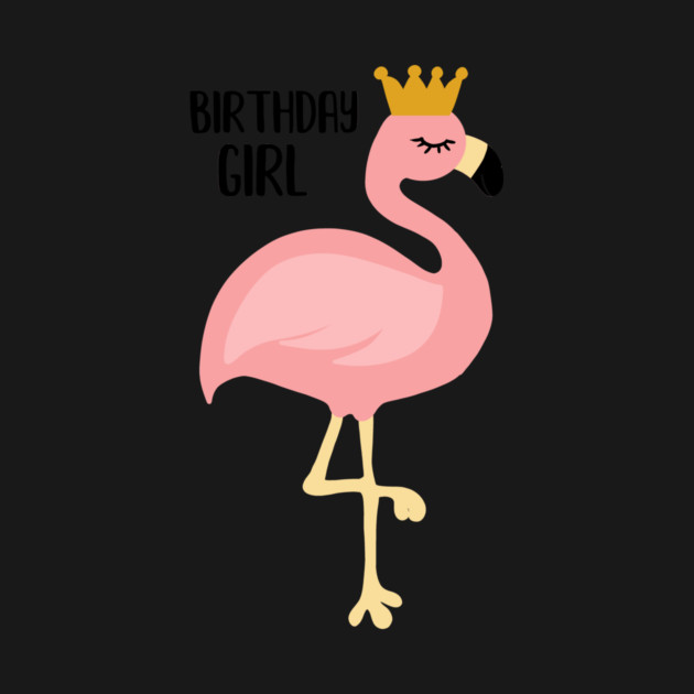 Flamingo, Birthday Girl Gift Princess by logiamerch