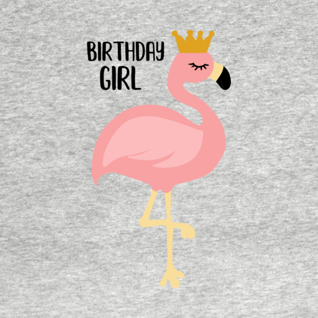 Flamingo, Birthday Girl Gift Princess by logiamerch