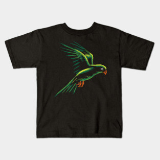 Parrot fly Kids T-Shirt