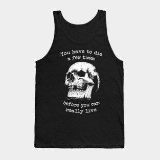 Bukowski quote skull Tank Top