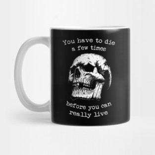 Bukowski quote skull Mug