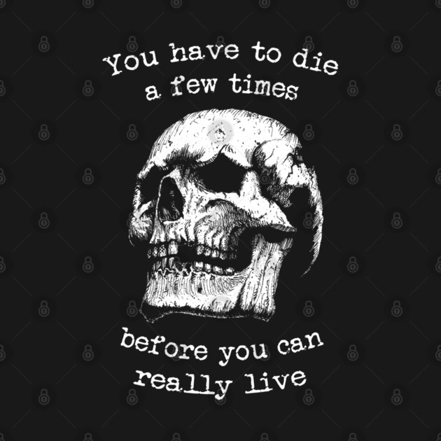 Bukowski quote skull by grimsoulart