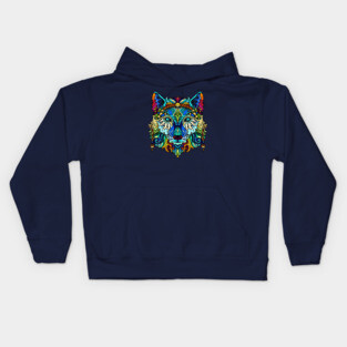Animal Spirits - Wolf Shaman Kids Hoodie