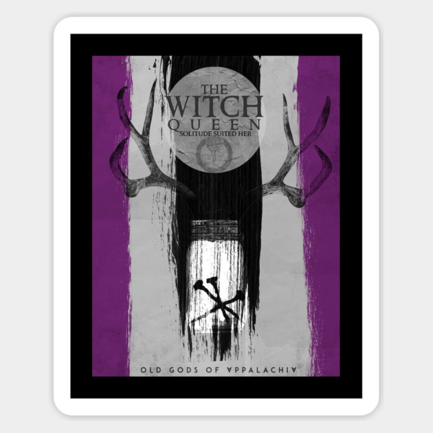 The Witch Queen: Solitude/ACE PRIDE Shirt Magnet by Old Gods of Appalachia
