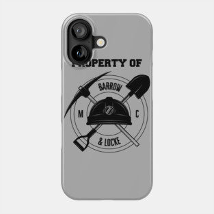 Barrow & Locke black Phone Case