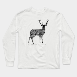 Horned Head: Meatchart Black Long Sleeve T-Shirt