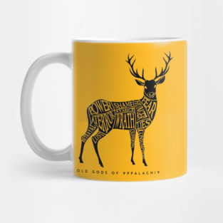 Horned Head: Meatchart Black Mug