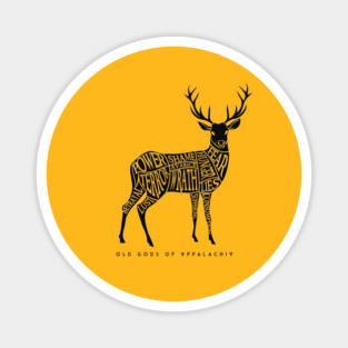 Horned Head: Meatchart Black Magnet