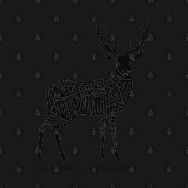 Horned Head: Meatchart Black by Old Gods of Appalachia