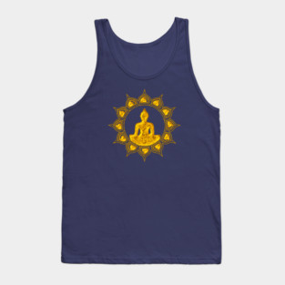 Buddha Meditation, Lotus Flower, Anahata, Heart Chakra Tank Top