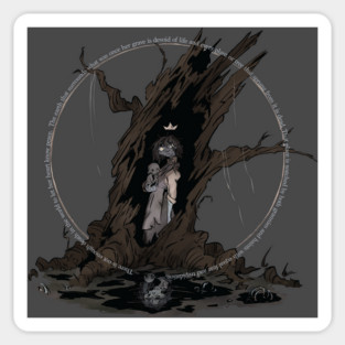 The Dead Queen and Child Sticker