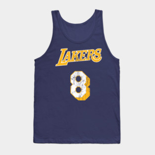 Kobe Bryant #8 rookie distressed practice jersey Tank Top