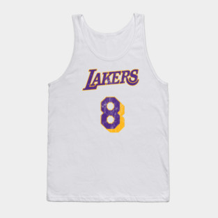 Kobe Bryant #8 rookie distressed practice jersey Tank Top