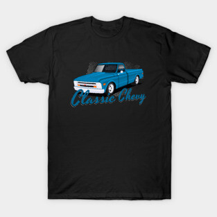 Classic Chevy Blue Shinning T-Shirt