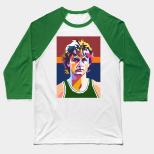 Larry Bird colorful pop art Baseball T-Shirt