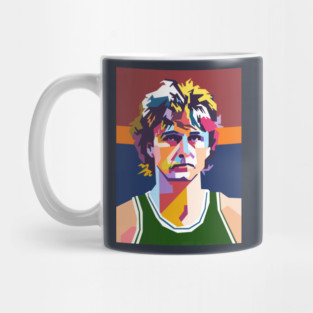 Larry Bird colorful pop art Mug