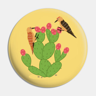 Desert Bird Gila Woodpecker Pin