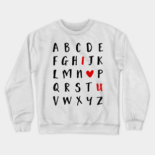 Alphabet Crewneck Sweatshirt