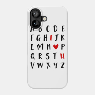 Alphabet Phone Case