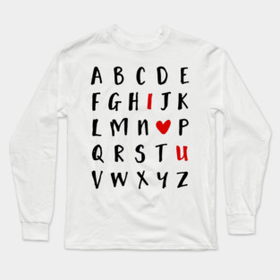 Alphabet Long Sleeve T-Shirt