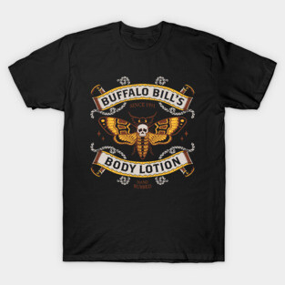 Buffalo Bill's Body Lotion - Horror Movie - Distressed Vintage Tattoo T-Shirt