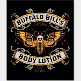 Buffalo Bill's Body Lotion - Horror Movie - Distressed Vintage Tattoo Posters and Art