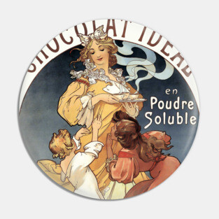 Art Nouveau Poster for Chocolate Ideal Pin